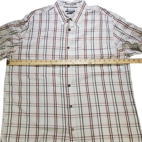 Columbia Men's Striped Short Sleeve Button Up Shirt Size XL - Picture 8 of 9